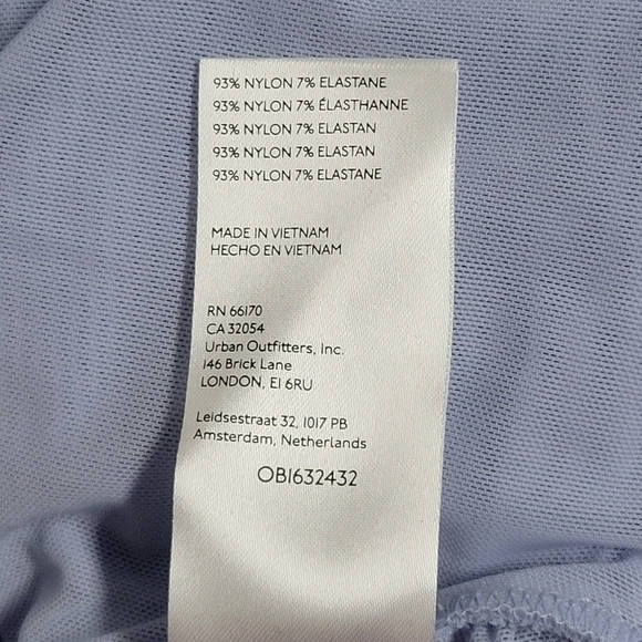 Urban Outfitters NWT  Light Blue Rouched  Top - Picture 8 of 9